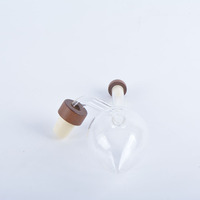 Bouteille de décanteur transparente faite à la main verseur de vin de logo personnalisé cadeaux en métal pour les amateurs de vin verseur automatique de whisky