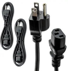 Cable de alimentación estadounidense NEMA 5-15P a IEC 320 C13 cable de alimentación universal de 16 AWG