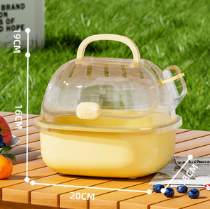 Cage de transport de hamster transparente Portable avec fermeture à bouton-pression de <span class=keywords><strong>bouteille</strong></span> d'eau pour voyager petit matériel en bois en <span class=keywords><strong>plastique</strong></span> d'animaux - Product Image 2