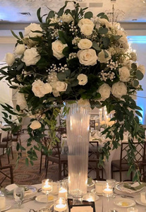 Arrangement floral de <span class=keywords><strong>mariage</strong></span> blanc, rose et vert, boule de <span class=keywords><strong>fleurs</strong></span>, centre de table, décoration, chemin de <span class=keywords><strong>fleurs</strong></span> au sol - Product Image 4
