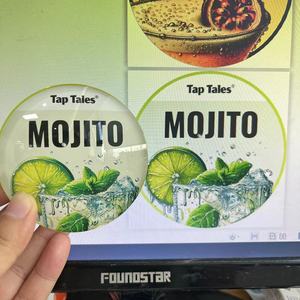 Logotipo personalizado 3D redondo acrílico Torre Fisheyes lente barra calcomanías pegatinas cerveza grifo insignias sol grifo calcomanías - Product Image 3