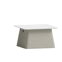Canapé modulaire combinable avec table basse rembourrée et pouf pour hall d'accueil, réception publique, mobilier commercial