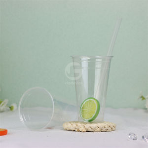 Vasos Desechables de PET de Pared Simple con Logotipo Personalizado, Impresión Digital, 90 mm de Diámetro, Plástico Transparente, Modelo EPT-500 para Café - Product Image 5