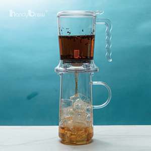 Wholesale Premium Clear Cylinder Body 800ml Eastman Tritan For Luxury Hotel Catering Smart Cold Brew <b>Tea</b> Maker Clever Dripper - Product Image 5