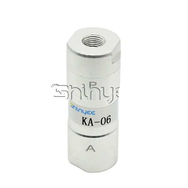 SHINYEEPNEUMATIC popular product KA-06 KA-08 KA-10 check pneumat solenoid core valve for cable pressure valve automatic pilot