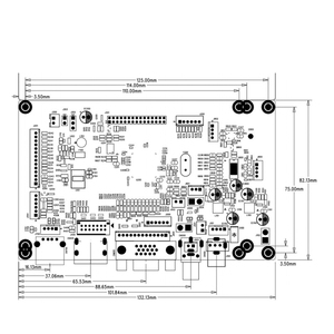 บอร์ดควบคุมจอ LCD 1080P รองรับอินเทอร์เฟซ LVDS 1920x1200 ไปยัง <span class=keywords><strong>VGA</strong></span>/HDMI/<span class=keywords><strong>AV</strong></span>/USB - Product Image 2