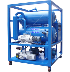 Transformateur de tension de rupture à double étage Purificateur d'huile Pompe à vide Filtre à huile pour installation électronique - Product Image 2