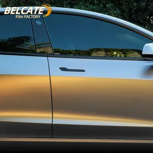 BELCATE 1.52 * 18m电光系列电动香槟金汽车漆汽车乙烯基薄膜颜色