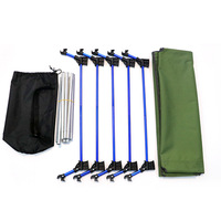 Lit de camping en alliage d'aluminium 7075, vert militaire, ultraléger, portable, pliable, tissu Oxford 600D, XL, OEM