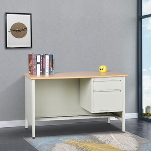 Escritorio de oficina de acero con 4 cajones Mesa de trabajo al por mayor Escritorios de computadora de metal para uso de oficina Estilo moderno - Product Image 4