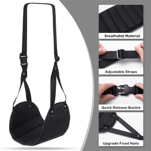 Hamaca Portátil Ajustable para Apoyar los Pies, para Viajes en Avión, Vuelos Largos, Autobús, Tren, Oficina, Accesorios de Viaje para Apoyar Piernas y Pies - Product Image 4