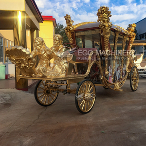 Exquisita Carruada Eléctrica Esculpida para Bodas, Carroza Premium para Caballos, Carruada Real para Turismo - Product Image 2