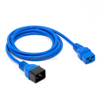 Cordon d'alimentation pour ordinateur C19 à C20 robuste de 3 pieds 15A /125V IEC-320-C19 à IEC-320-C20 rallonge d'alimentation