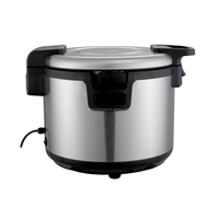 Chauffe-riz électrique commercial grande capacité 19L/26L en acier inoxydable, machine isolée pour hôtel, restaurant, buffet, usage domestique
