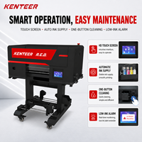Imprimante UV DTF Kenteer I3200HD multifonctionnelle, machine à broder en relief 3D, machine d'impression textile en relief pour vêtements