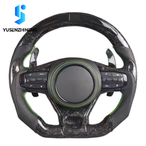Volant de voiture en fibre de carbone forgé sur mesure avec LED pour <span class=keywords><strong>Kia</strong></span> K5 <span class=keywords><strong>GT</strong></span> <span class=keywords><strong>Line</strong></span> Optima4 Forte 2022 2025 2026 Cerato Seltos <span class=keywords><strong>Sportage</strong></span> - Product Image 1
