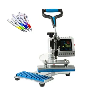 Guangzhou GED 10 in 1 Sublimation Heat Transfer Pen Press Machine 10 Station For Ball Pen Heat Press Printing