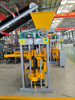 Machinerie de fabrication de briques, machine automatique de fabrication de blocs QTJ4-40A, machine de fabrication de blocs en béton pour les petites entreprises, idées de machines