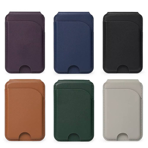 Tarjetero de Cuero PU Multicolor Personalizado, Cartera para Teléfono sin Cierre, Minimalista, Regalo, Soporte de Escritorio para Oficina - Product Image 3