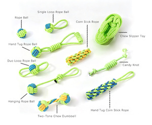 Juguete Masticable <span class=keywords><strong>para</strong></span> <span class=keywords><strong>Perros</strong></span> de Grado Alimenticio, 7 Piezas, Duradero, de Cuerda de Algodón, con Forma de Pelota y Nudos, <span class=keywords><strong>para</strong></span> Limpieza Dental y Juego en Interiores - Product Image 6