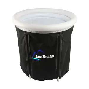 Factory Wholesale 750mm Inflatable Ice Bath Tub Recovery Spa Cold Plunge Tub For Sport Recovery