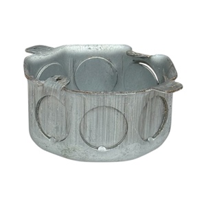 5 cm de profundidad 1,6mm de espesor 3/4 pulgadas Knockouts Caja eléctrica de metal galvanizado octogonal - Product Image 2