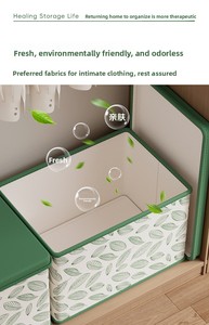 Faltbare Aufbewahrungsbox mit Deckel und Fächern, Flaschen- und Weinorganizer mit Großer Kapazität - Product Image 5