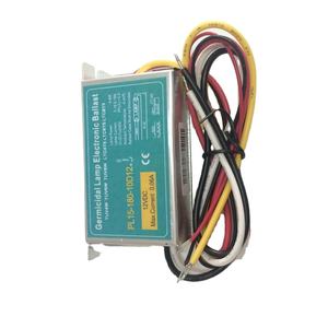 محول إلكتروني للأشعة فوق البنفسجية PL15-180-10D12 بقوة 4-10 واط تيار مستمر 12 فولت معتمد من TUV لمصابيح المعالجة بالأشعة فوق البنفسجية للهواء والماء - Product Image 1