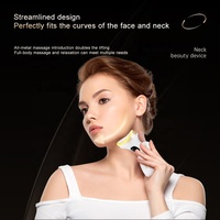 Neues Anti-Aging Mikrostrom-Lifting Gesichts-Guasha-Tool 7-Farben-Lichttherapie Eiskompression Schönheitsgerät für Gesichts- und Nackenmassage