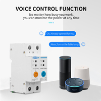 TOMZN 63A Ewelink Compteur d'énergie intelligent monophasé WIFI avec surveillance de la consommation Kwh, disjoncteur, relais temporisé et protection contre les fuites