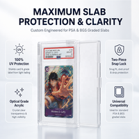 Étui de protection antichoc et anti-rayures en plastique transparent personnalisé pour cartes gradées P/SA BGS, pour cartes TCG et sportives, vente en gros