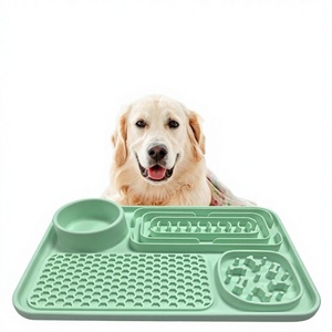 Plato de Silicona 4 en 1 para Mascotas, Comedero Lento Extra Grande, Resistente a Mordidas y al Desgaste, Tapete de Alimentación para Mascotas - Product Image 1