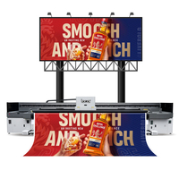Imprimante grand format hybride 5,5 m 6,6 m pour film souple en rouleau avec têtes Konica 1024i et Ricoh G6