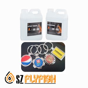 Dome nhựa Epoxy linh hoạt vòng chìa khóa/dây chuyền doming nhựa Epoxy - Product Image 3