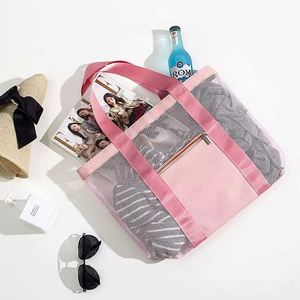 New Toiletries Mesh <b>Bag</b> Travel Cosmetic <b>Beach</b> <b>Bag</b> Bathroom Beauty Accessories Wash Lady <b>Beach</b> Swim Shopping <b>Bag</b> - Product Image 3