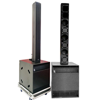 Système audio portable actif Boutum Audio Professional avec enceinte colonne de 6,5 pouces + caisson de basses de 18 pouces