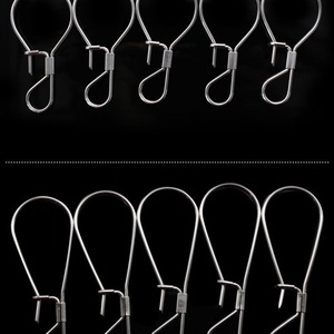 Boucle de pêche Bo Xi 2,5 mm 140 mm avec anneau en forme de 8 pour équipement de pêche - Product Image 5