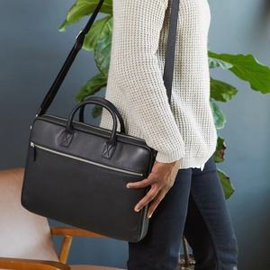 Bolso Mensajero para Computadora Portátil y Tablet, Acolchado e Impermeable, de Cuero, para Hombre, Maletín para Viajes de Negocios, OEM Premium - Product Image 6