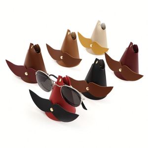 Mustache Shape PU Eyeglasses Stand Creative Desk Sunglasses Display Holder Funny Desktop <b>Glasses</b> <b>Rack</b> - Product Image 2