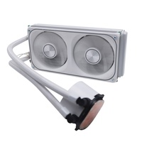 Enfriador Líquido para CPU Manmu, Color Blanco, 240mm, AIO, con Ventilador RGB de 4 Pines PWM, para Computadoras de Juego