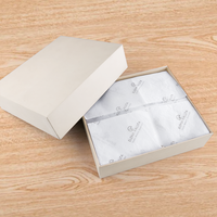Papier de soie recyclable en pulpe de coton imperméable de haute qualité Logo imprimé personnalisé pour emballage cadeau de bougie