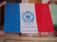 Vente en gros polyester drapeau national français 3x5 pieds drapeau tout pays 3x5FT drapeau France