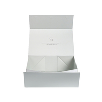 Boîte cadeau magnétique pliable personnalisée avec accessoires complets, papier de soie imprimé avec logo, autocollants et ensemble d'emballage avec carte de remerciement