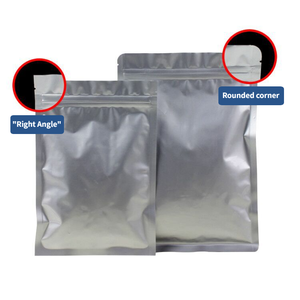 Thấp moq 100pcs Tùy chỉnh cao Khoan Dung nhôm lá <span class=keywords><strong>Zip</strong></span> khóa thực phẩm Túi phẳng nhỏ bao bì Pouch Túi với dây kéo Logo - Product Image 4