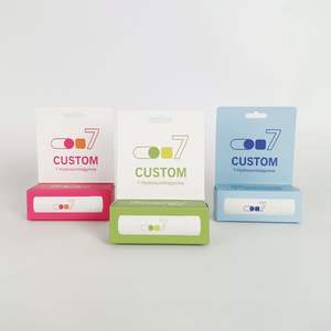 Caja de tarjeta de papel impresa personalizada que empaqueta colorida con 1ct/3ct píldora Blister que empaqueta la tarjeta de papel - Product Image 2