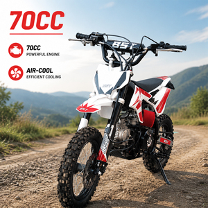 Moto tout-terrain miniature de 70 cm3, moto <span class=keywords><strong>enduro</strong></span> à essence, moteur 4 temps, transmission automatique, moto de course pour enfants - Product Image 1