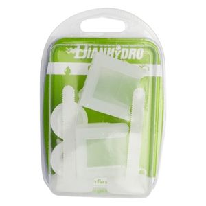 Soportes de Asiento de PVC con Tornillos de Plástico, Paquete en Blíster Blanco, Accesorios para Cuarto de Ducha - Product Image 1