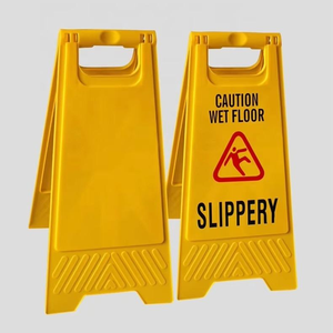 Panneau de signalisation routière personnalisé Roadsafe, jaune, léger, en TFT, sur pied, antidérapant, imperméable, pliable, pour intérieur - Product Image 1