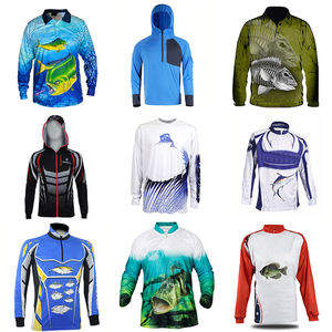 अनुकूलित पुरुषों की upf 50 + Uv लंबी आस्तीन और आकार की लुभावनी मछली पकड़ने के लिए हुडी 100% पॉलिएस्टर त्वरित सूखी धूप सुरक्षा शर्ट - Product Image 2