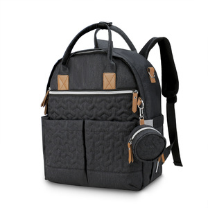 Bolsa de Viaje Doble <span class=keywords><strong>para</strong></span> Mamá y Bebé Atibei, Mochila de Gran Capacidad, Impermeable, de Nailon, con Bordado, <span class=keywords><strong>para</strong></span> Actividades al Aire Libre - Product Image 1